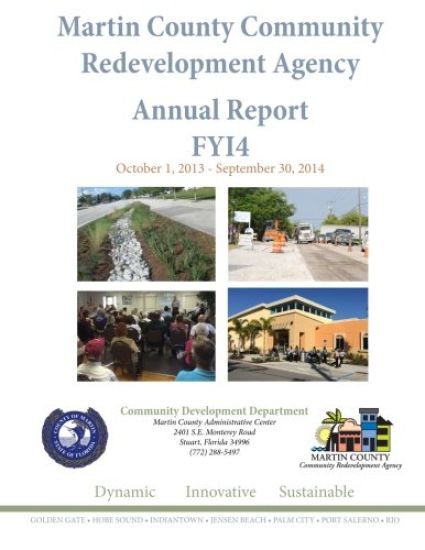 Martin County Community Redevelopment Agency Annual Report FY14