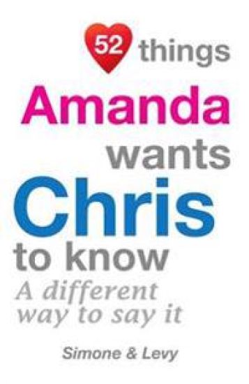 52 Things Amanda Wants Chris To Know: A Different Way To Say It