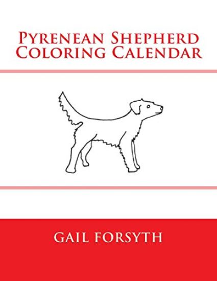 Pyrenean Shepherd Coloring Calendar
