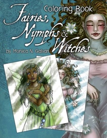 Fairies, Nymphs & Witches Coloring Book