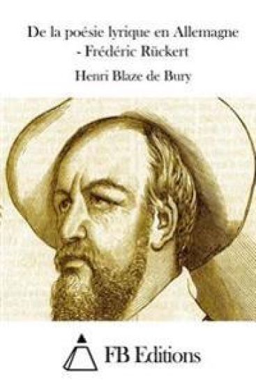 De la poésie lyrique en Allemagne - Frédéric Rückert