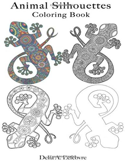 Animal Silhouettes: A Coloring Book for All Ages