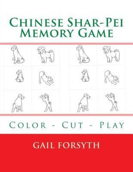 Chinese Shar-Pei Memory Game: Color - Cut - Play