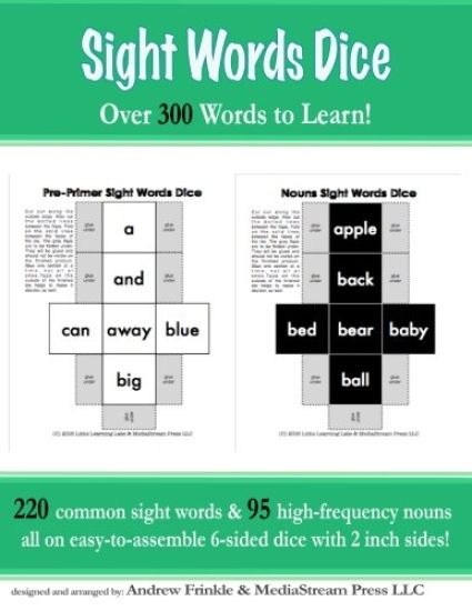 Sight Words Dice