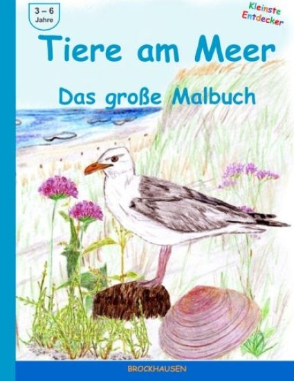 Tiere am Meer - Das grosse Malbuch: Farbausgabe