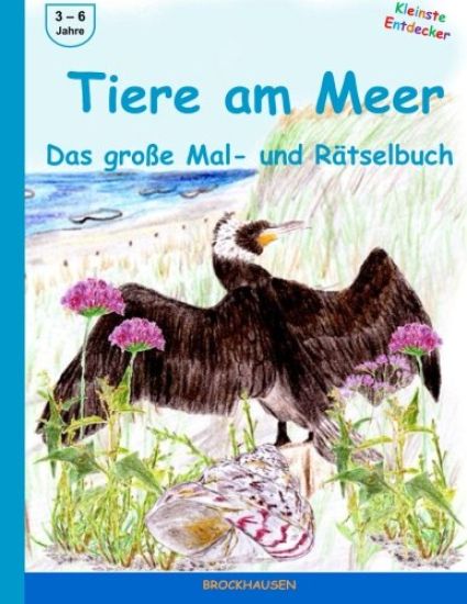 Tiere am Meer - Das grosse Mal- und Rätselbuch: Farbausgabe