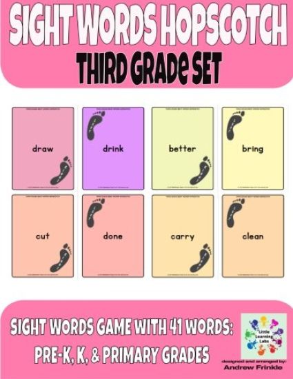 Sight Words Hopscotch Third Grade Set
