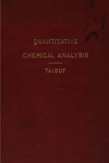 Quantitative Chemical Analysis