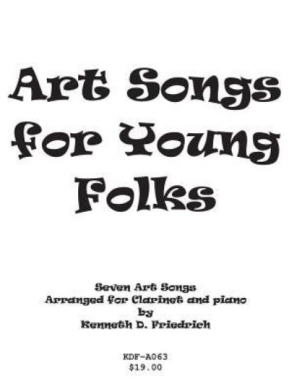 Art Songs for Young Folks - clarinet and piano