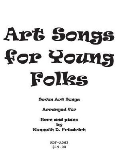 Art Songs for Young Folks - horn and piano
