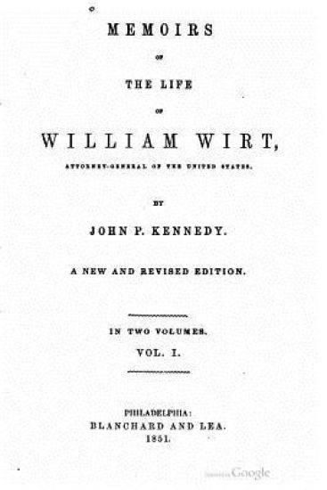 Memoirs of the Life of William Wirt