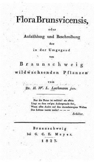 Flora brunsvicensis, oder Aufzählung und Beschreibung der in der Umgegend