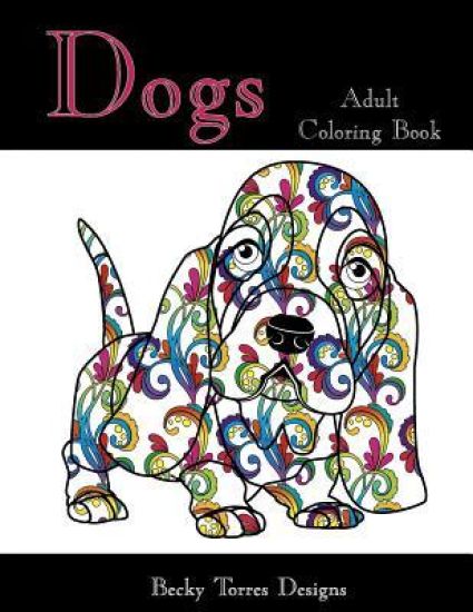 Dogs Adult Coloring Book