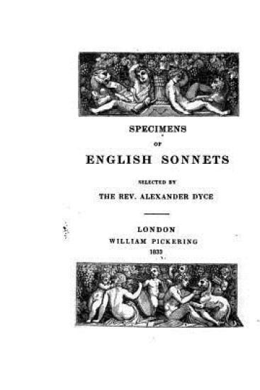 Specimens of English Sonnets