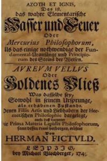 Azoth et ignis, das ist, Das wahre elementarische Wasser und Feuer