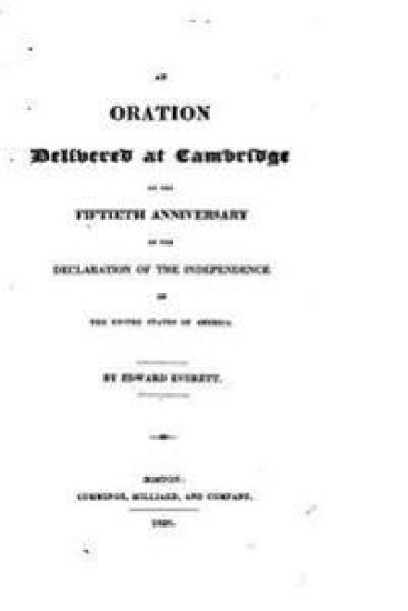 An Oration Delivered at Cambridge