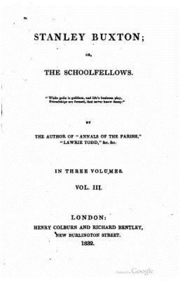 Stanley Buxton, Or, The Schoolfellows - Vol. III