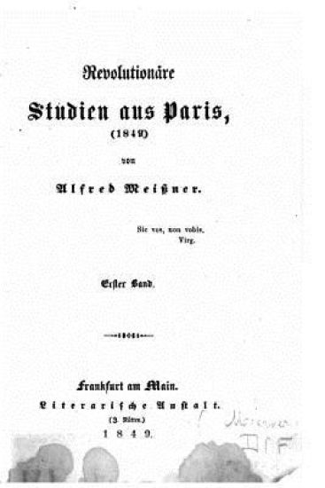 Revolutionnaire Studien aus Paris 1849