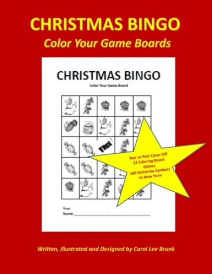 Christmas Bingo Color Your Game Boards: Christmas Games Color Your Game Boards