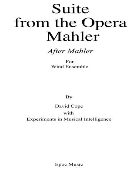 Suite from the Opera Mahler (After Mahler): For Wind Ensemble