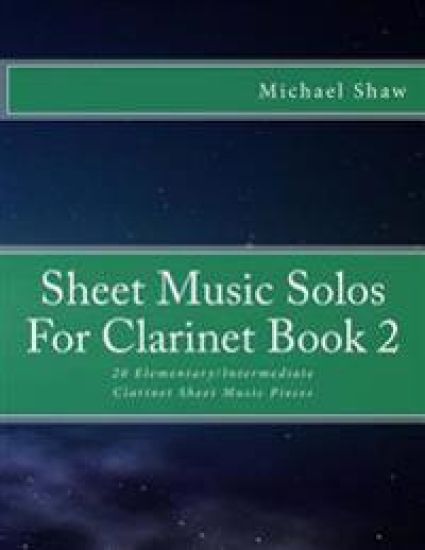 Sheet Music Solos For Clarinet Book 2