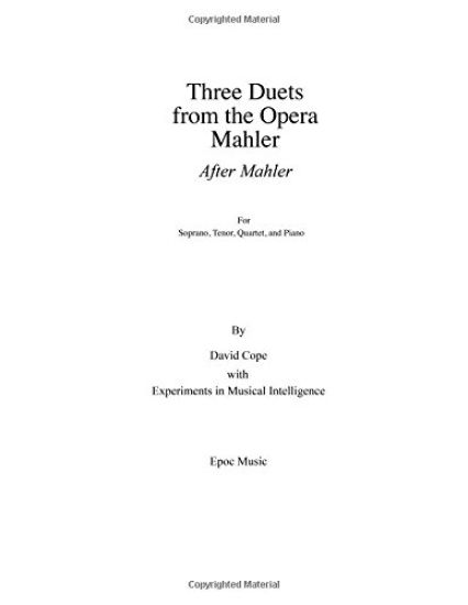 Three Duets from the Opera Mahler
