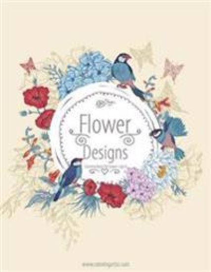 Flower Designs Coloring Book for Grown-Ups 3
