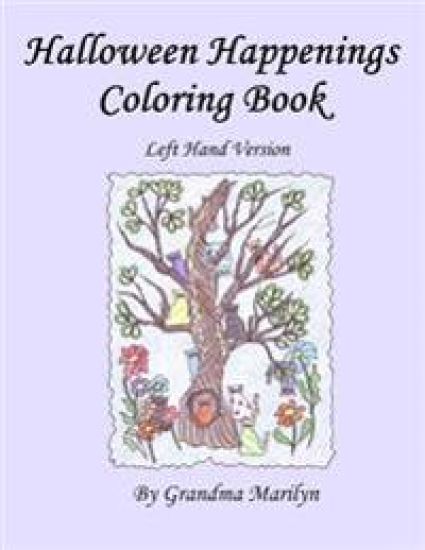 Halloween Happenings Coloring Book: Left Handed Version