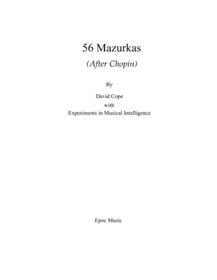 56 Mazurkas: (After Chopin)