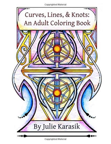 Curves, Lines, and Knots: An Adult Coloring Book