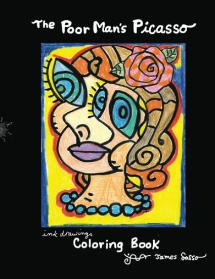 The Poor Man's Picasso: A collection of ink drawings and coloring book