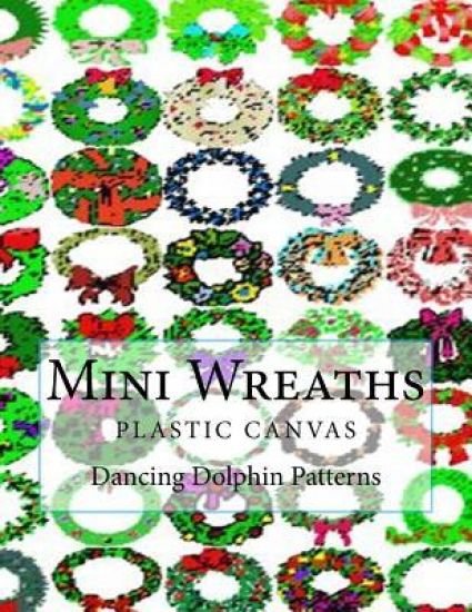 Mini Wreaths: in plastic canvas