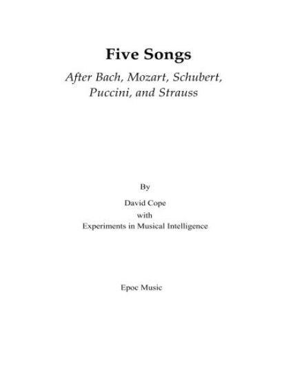 Five Songs After Bach, Mozart, Schubert, Puccini, and Strauss