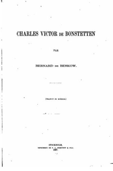 Charles Victor de Bonstetten