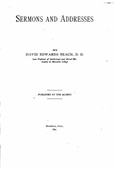 Sermons and Addresses
