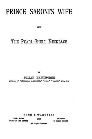 Prince Saroni's Wife, And The Pearl-shell Necklace