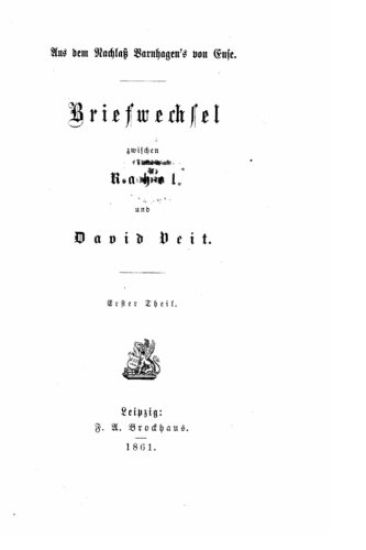 Briefwechsel zwischen Rahel und David Veit