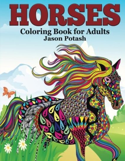 Horses Coloring Book For Adults