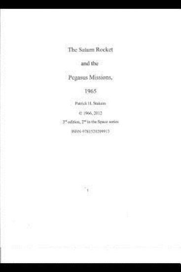 The Saturn Rocket and the Pegasus Missions, 1965