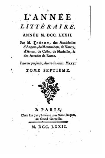 L'Année littéraire - Tome VII