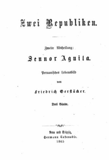 Sennor Aguila Peruanisches Lebensbild