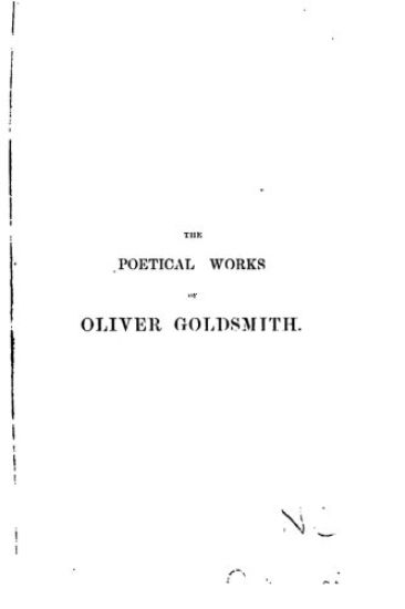The Poetical Works of Oliver Goldsmith