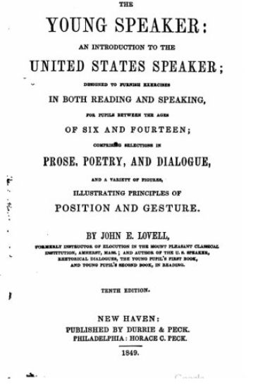 The young speaker, an introduction to the United States speaker
