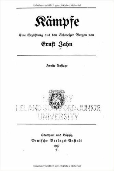 Kämpfe Eine Erzählung Aus Den Schweizer Bergen