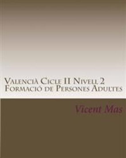 Valencià Cicle II Nivell 2: GES Formació de Persones Adultes