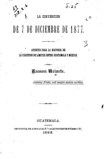 La Convención de 7 de Diciembre de 1877