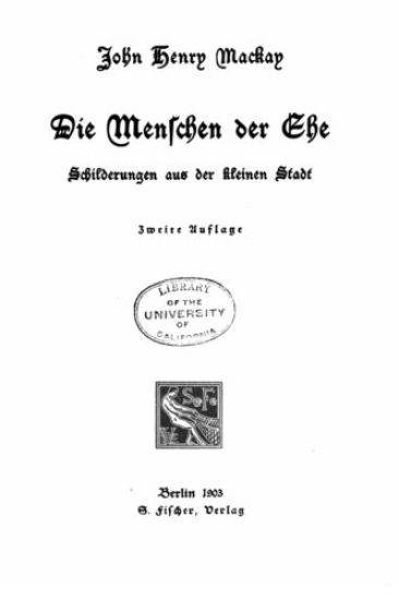 Die Menschen der ehe Schilderungen aus der kleinen Stadt