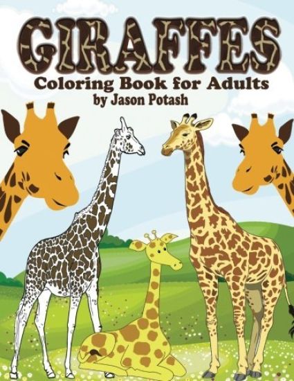 Giraffes Coloring Book For Adults