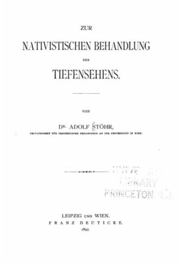 Zur nativistischen Behandlung des Tiefensehens