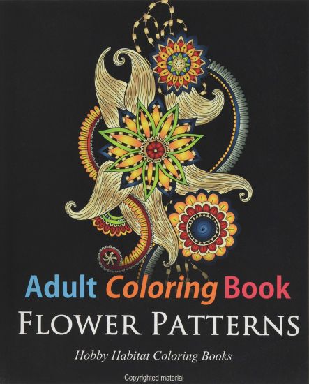 Adult Coloring Books: Flower Patterns: 50 Gorgeous, Stress Relieving Henna Flower Designs